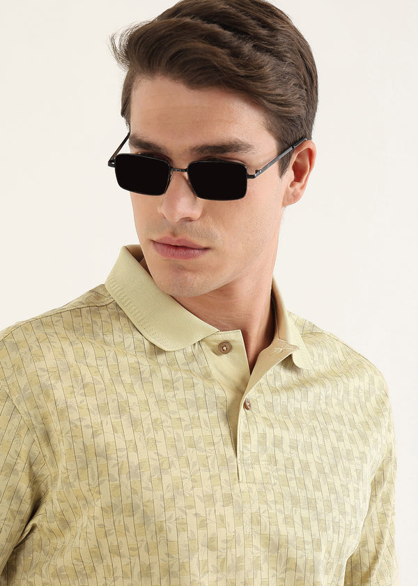 Muted Sage Sorrento Mercerised Polo T-Shirt