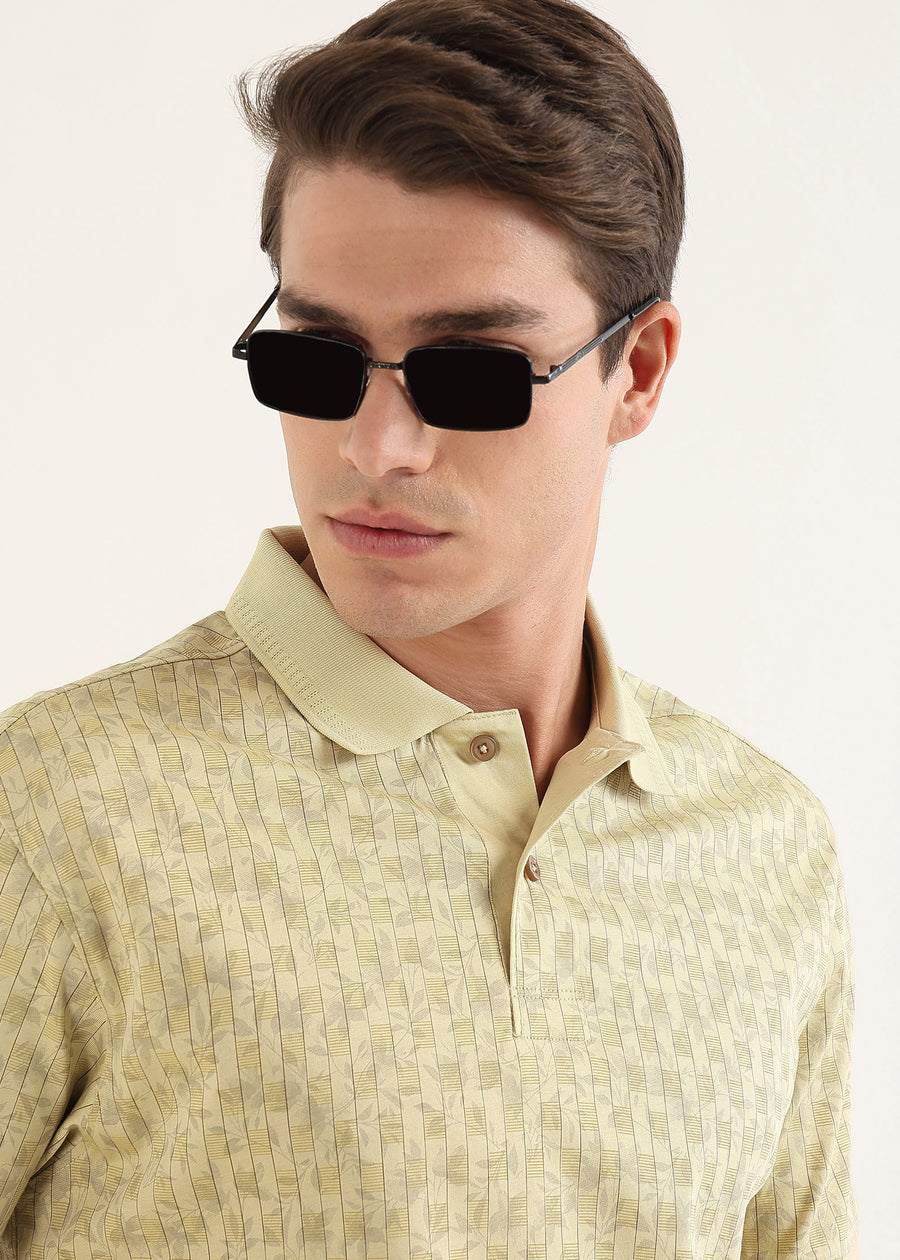 Muted Sage Sorrento Mercerised Polo T-Shirt