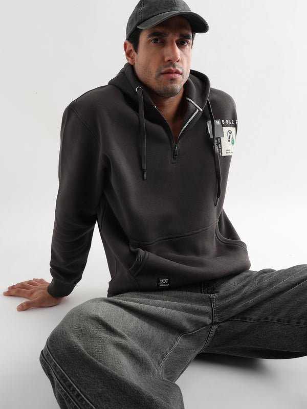 Embrace Gargoyle Gray Zip-Top Cotton Hoodie