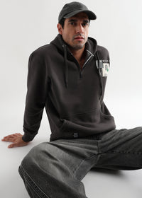 Embrace Gargoyle Gray Zip-Top Cotton Hoodie