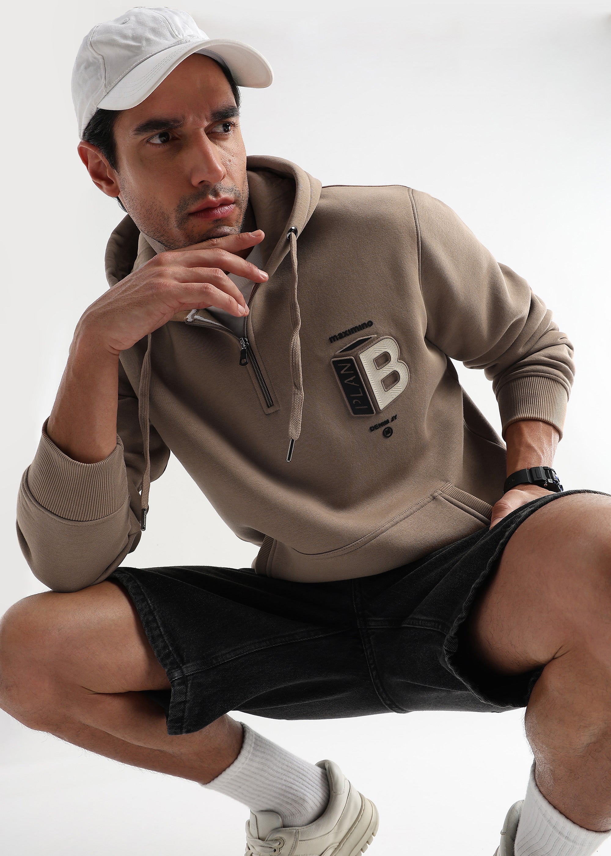 Plan B Biscuit Brown Zip-Top Hoodie