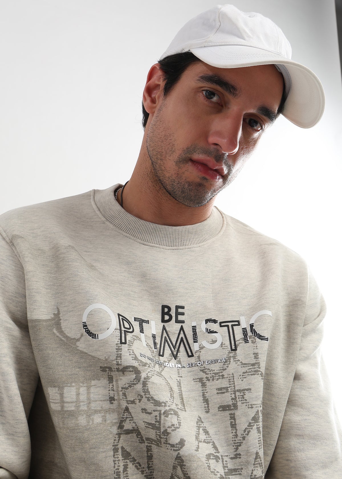 Be Optimistic Doeskin Sweatshirt
