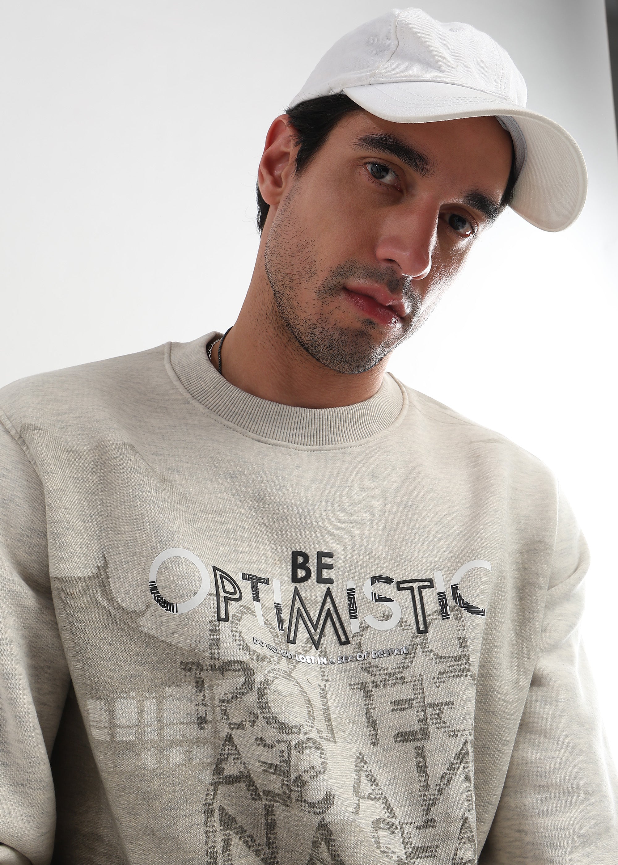 Be Optimistic Doeskin Sweatshirt