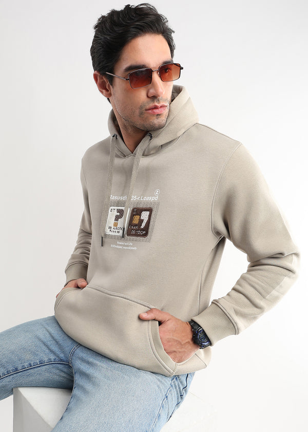 Be yourself Embroided Doeskin Hoodie