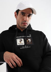 Be yourself Embroided Phantom Black Hoodie
