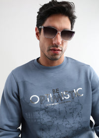 Be Optimistic Classic Blue Sweatshirt
