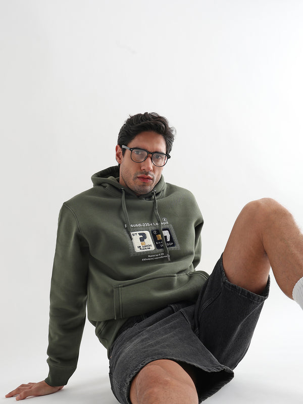 Be yourself Embroided Winter Pear Hoodie