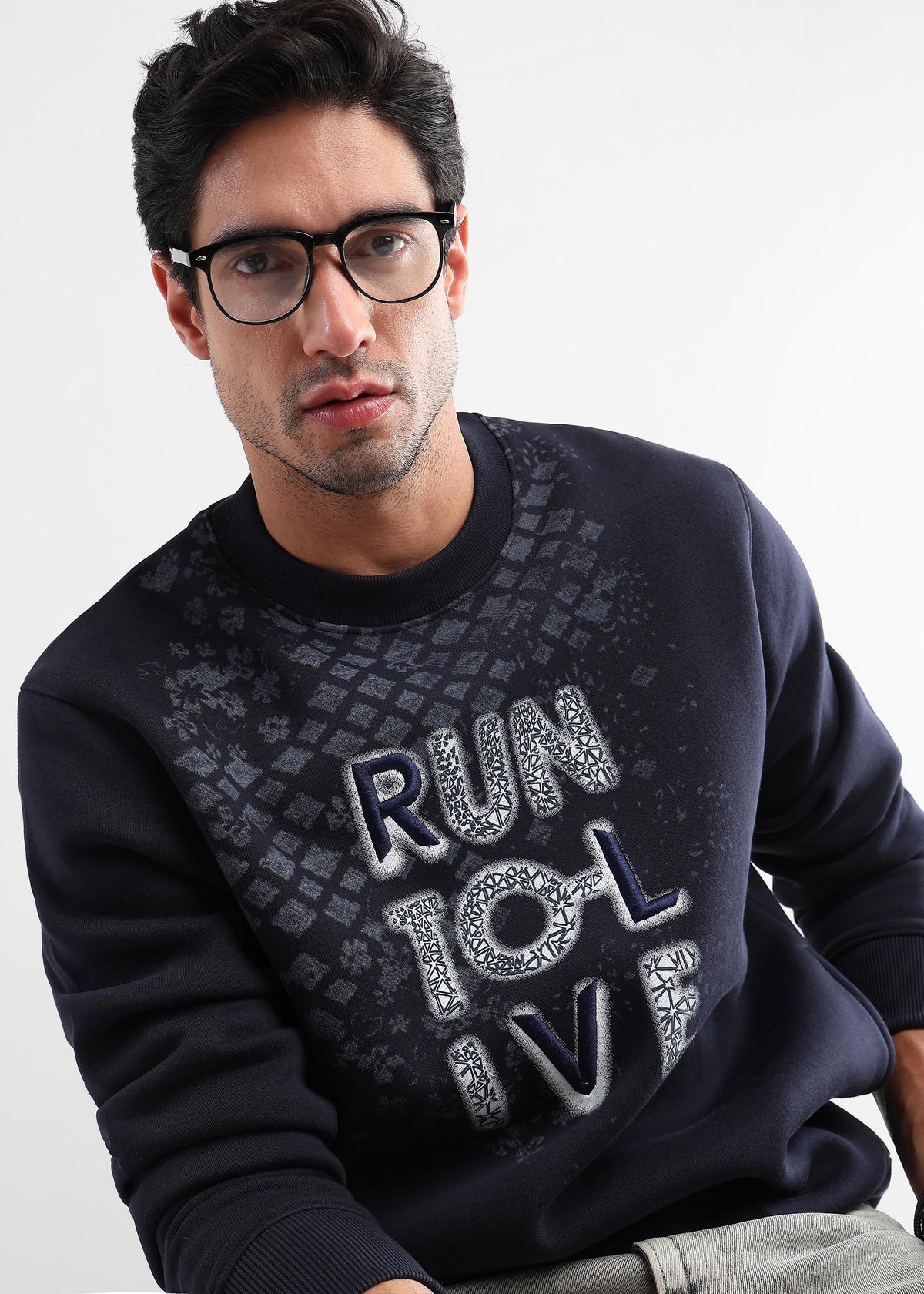 Run to live Navy Iris Sweatshirt