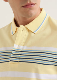 Lemon Coast Striped Polo T-Shirt