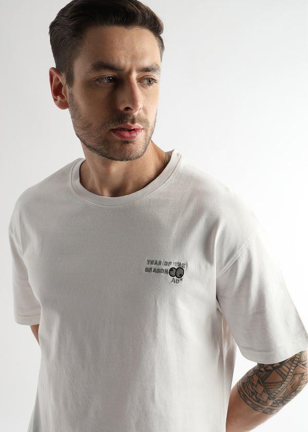 Star White Dragon Graphic Oversized