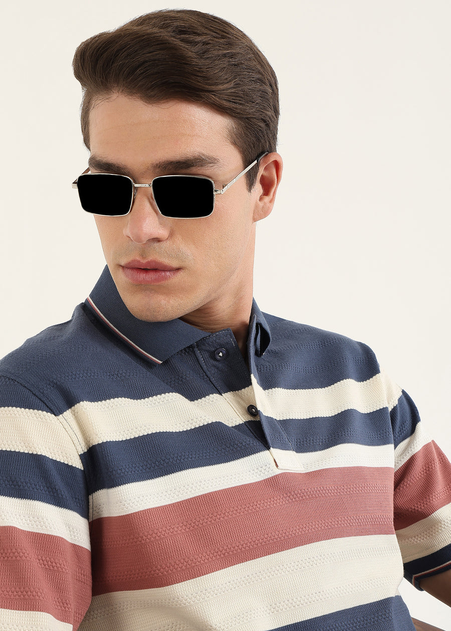 Monaco Rose Knit Polo T-Shirt