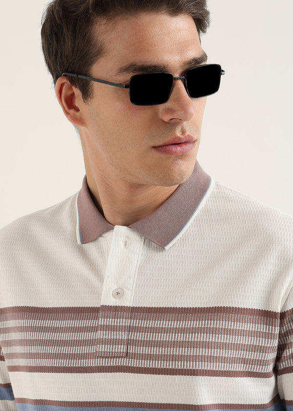 Linea Rosewood Structured Polo T-Shirt