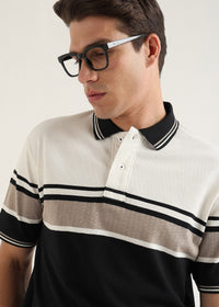 Monaco Noir Structured Polo T-Shirt