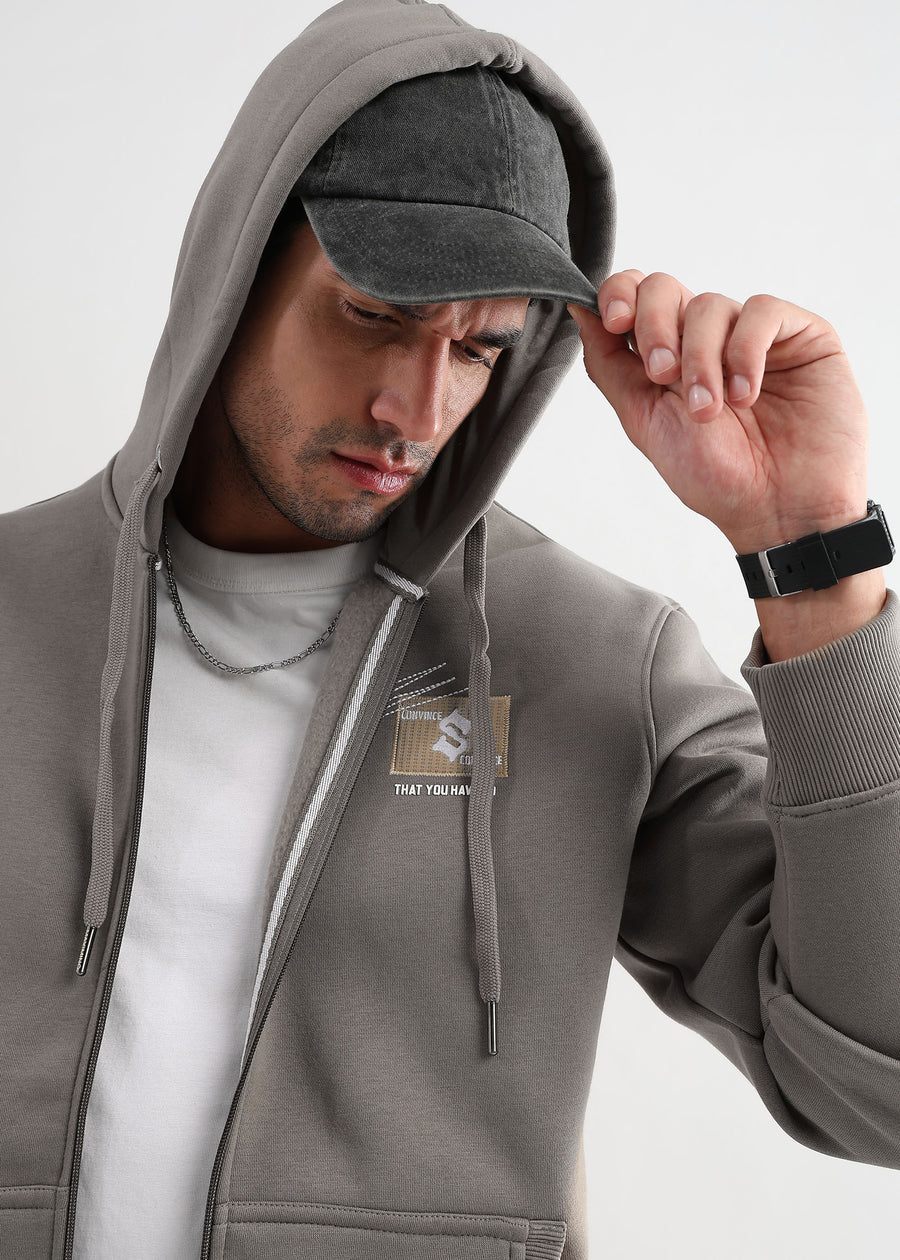 We’re Fucked! Mushroom Gray Cotton Hoodie