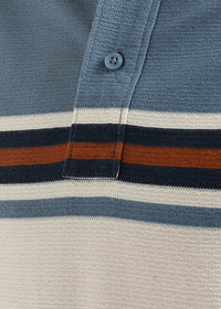 Harbour Blue Harlow Stripe Knit Polo T-Shirt