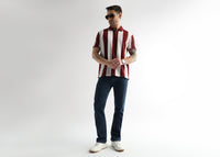 Red Dahlia Structured Half Zip Polo