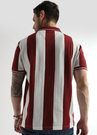 Red Dahlia Structured Half Zip Polo