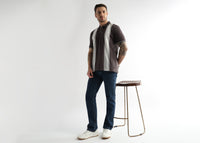 Plum Raisin Multi Structured Polo