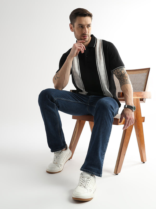 Chaos Black Multi Structured Polo