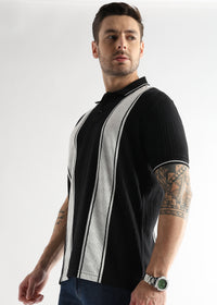 Chaos Black Multi Structured Polo