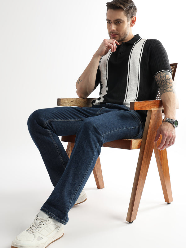 Chaos Black Multi Structured Polo