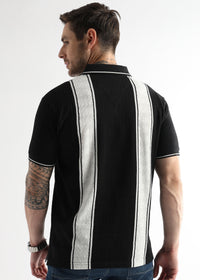 Chaos Black Multi Structured Polo