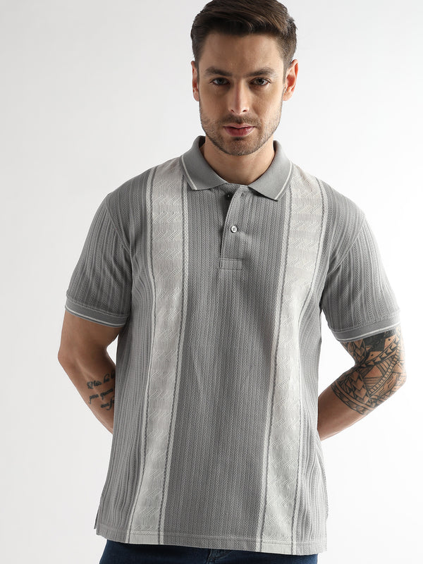 Gargoyle Gray Multi Structured Polo