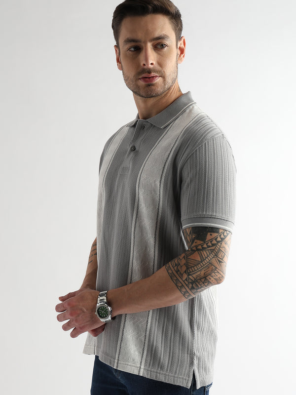 Gargoyle Gray Multi Structured Polo