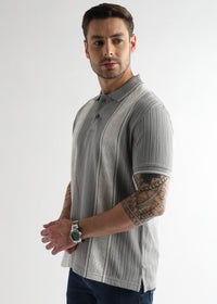 Gargoyle Gray Multi Structured Polo