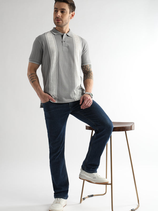 Gargoyle Gray Multi Structured Polo