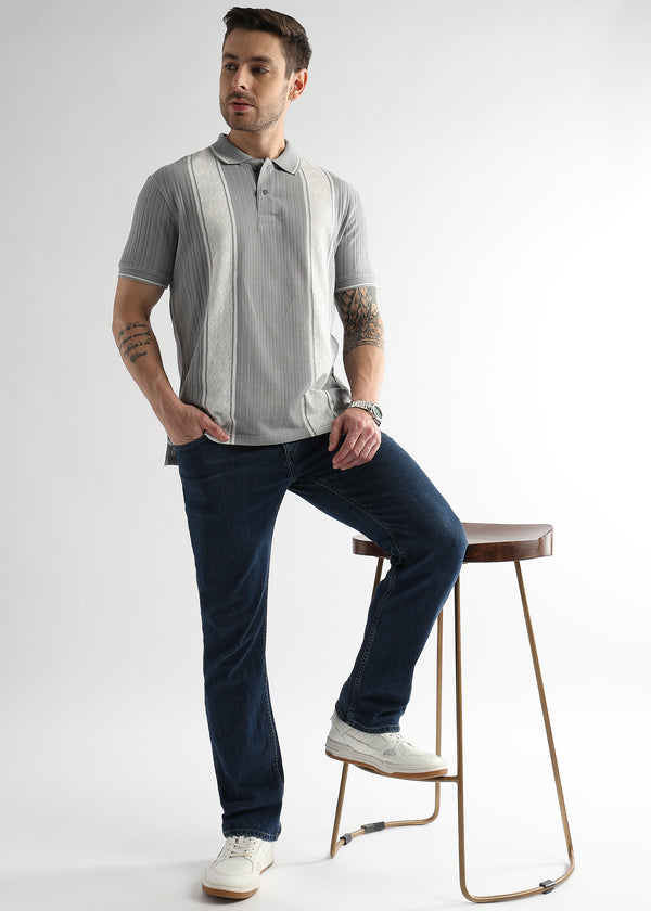 Gargoyle Gray Multi Structured Polo