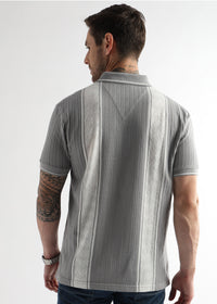 Gargoyle Gray Multi Structured Polo