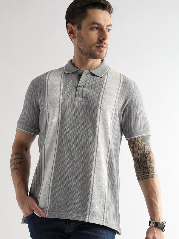 Gargoyle Gray Multi Structured Polo