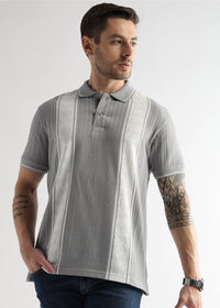 Gargoyle Gray Multi Structured Polo