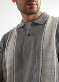 Gargoyle Gray Multi Structured Polo