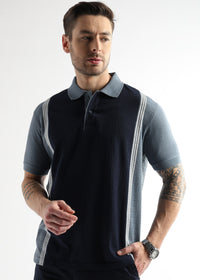 Sky Captain Contrast Collar Structured Polo