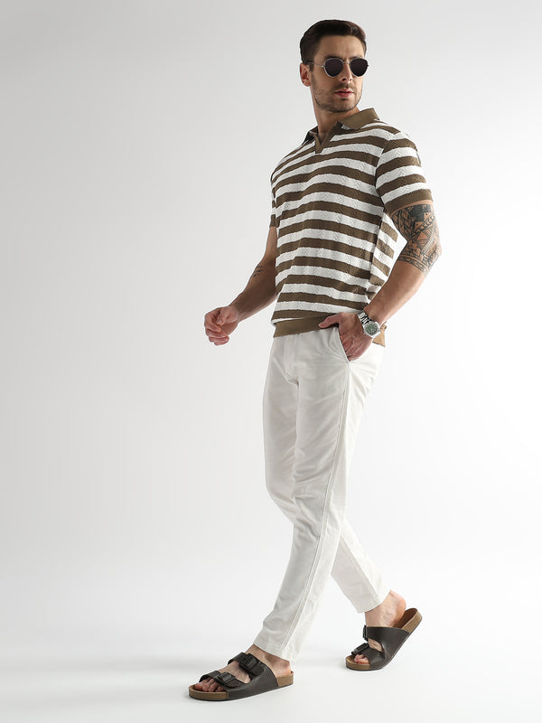 Dark Earth Cross Structured Polo