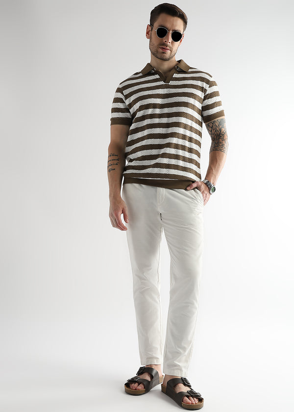 Dark Earth Cross Structured Polo