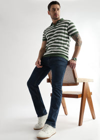 Smoke Pine Cross Structured Polo