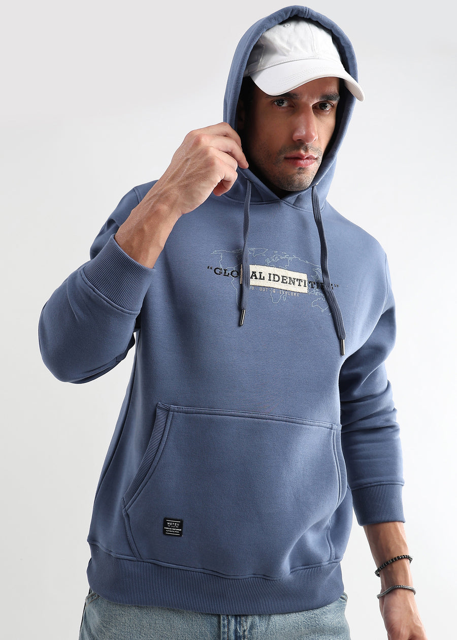 Global Identities Print Med Blue Hoodie